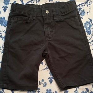 Kids Black Jean Shorts
